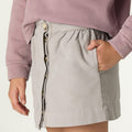 RUFFLED SKIRT IRON GREY