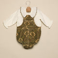 CORDUROY FROG PRINT BROWN