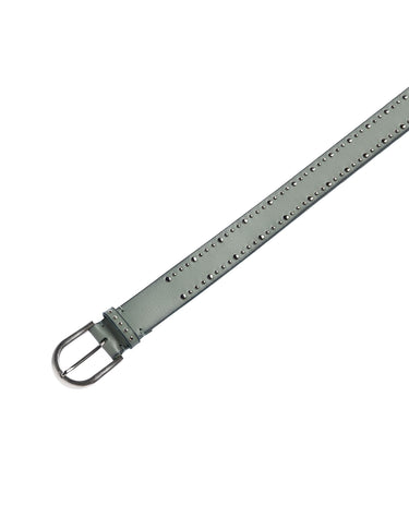 JADE GREEN STUDDED BELT