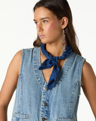 BLUE DENIM JUMPSUIT