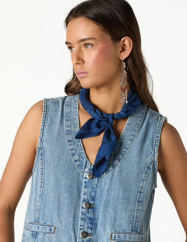 BLUE DENIM JUMPSUIT