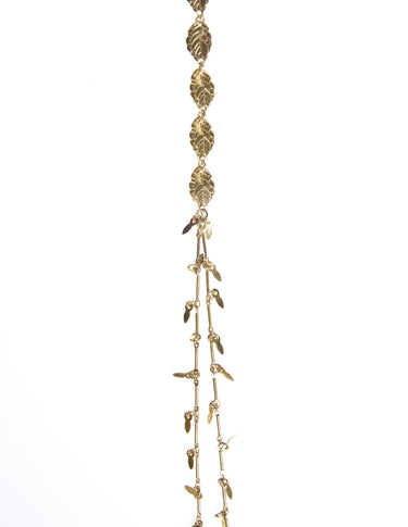 COLLAR LEAVES DORADO