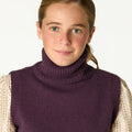 CHALECO CUELLO VUELTO PLUM