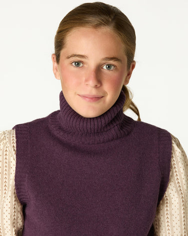 CHALECO CUELLO VUELTO PLUM