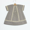 Lace Strap Dress Grey