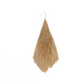 GOLD CHAIN FRINGE EARRINGS