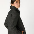 ABRIGO CUELLO PICO CUADRO GREY