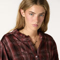 BLACKBERRY CHECK EMBROIDERED SHIRT