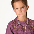 EMBROIDERED DRESS FLOWER FEATHER