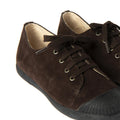 BROWN LACE-UP SNEAKER