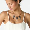 ORANGE LOCKET NECKLACE