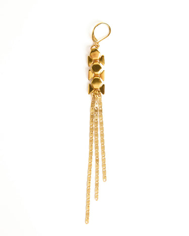 PENDIENTES CADENA DORADA