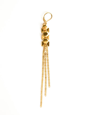 PENDIENTES CADENA DORADA