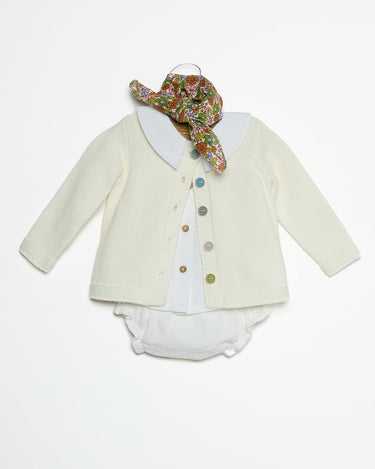 ECRU BUTTON COLOURED JACKET