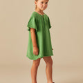 GREEN KNIT WAVE DRESS