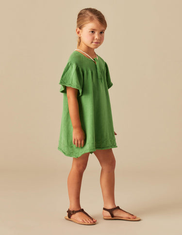 GREEN KNIT WAVE DRESS
