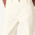 ECRU TWILL CHINO TROUSERS