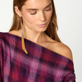TOP ASIMETRICO CUADROS PLUM
