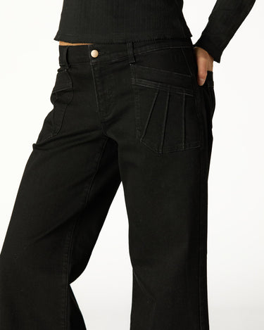 PANTALÓN BOLSILLOS COSTURAS BLACK