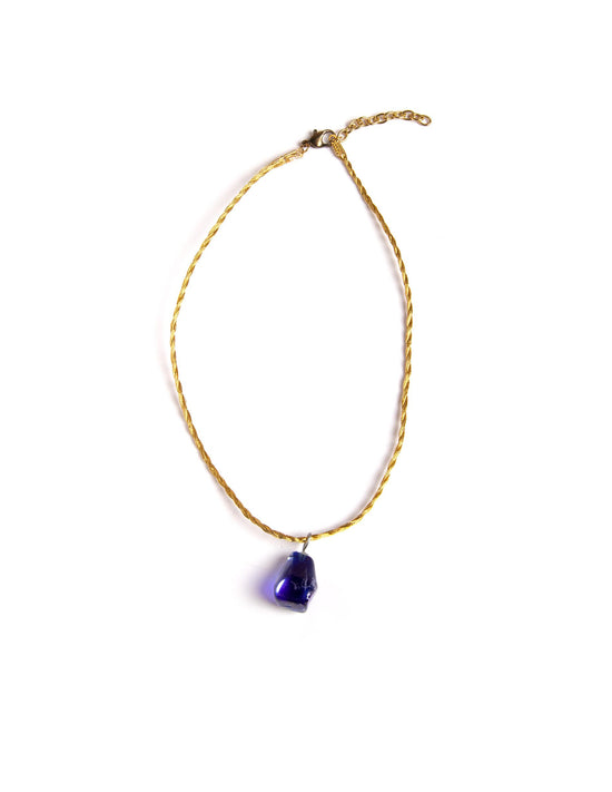 BLUE TEARDROP NECKLACE