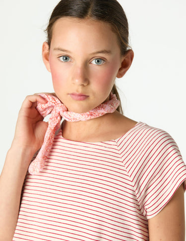 RED STRIPED T-SHIRT
