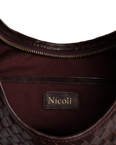 BOLSO TRENZADO MINI MARRÓN