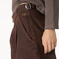 PANTALÓN HEBILLAS DENIM CHOCOLATE