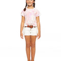 Pink tie-dye t-shirt
