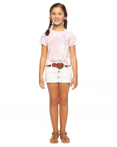Pink tie-dye t-shirt
