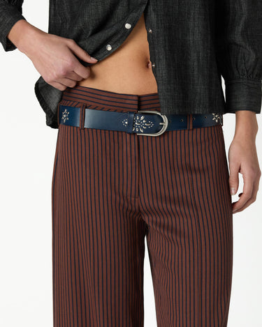 PANTALON RAYAS MARRONES