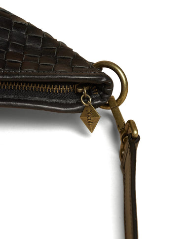 BRAIDED BLACK BAG