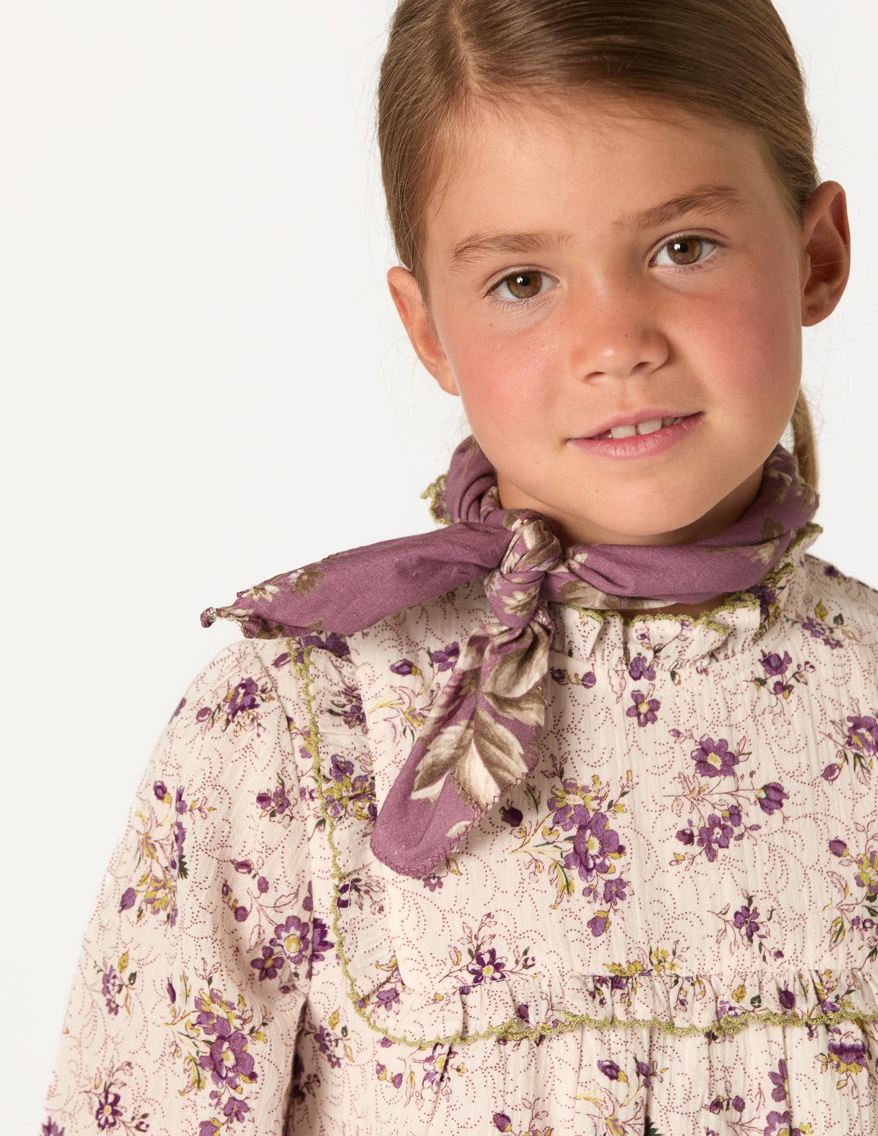 CAMISA CANESU MANGA VOLANTE BOUQUET PLUM
