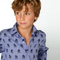 CAMISA PRINT BUTI BLUE