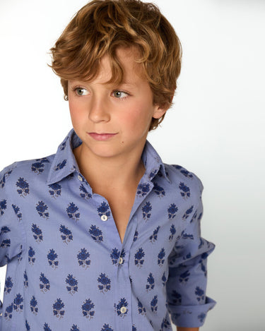 CAMISA PRINT BUTI BLUE