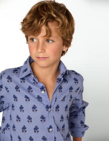 BUTI PRINT SHIRT BLUE