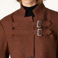 CHAQUETA DOBLE HEBILLA MARRÓN