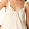 TOP LACE FLOWER ECRU