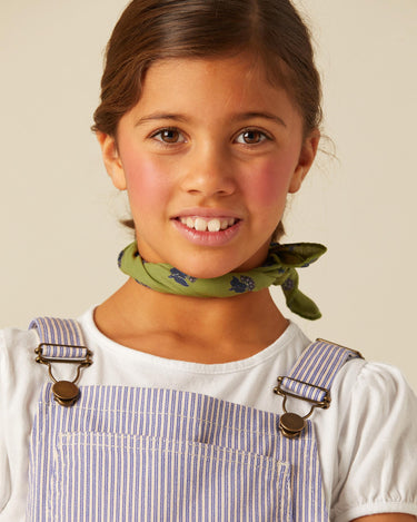 BLUE STRIPED DUNGAREES