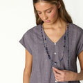 OVERCAST LACE V-NECK SHIRT