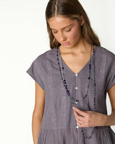 OVERCAST LACE V-NECK SHIRT