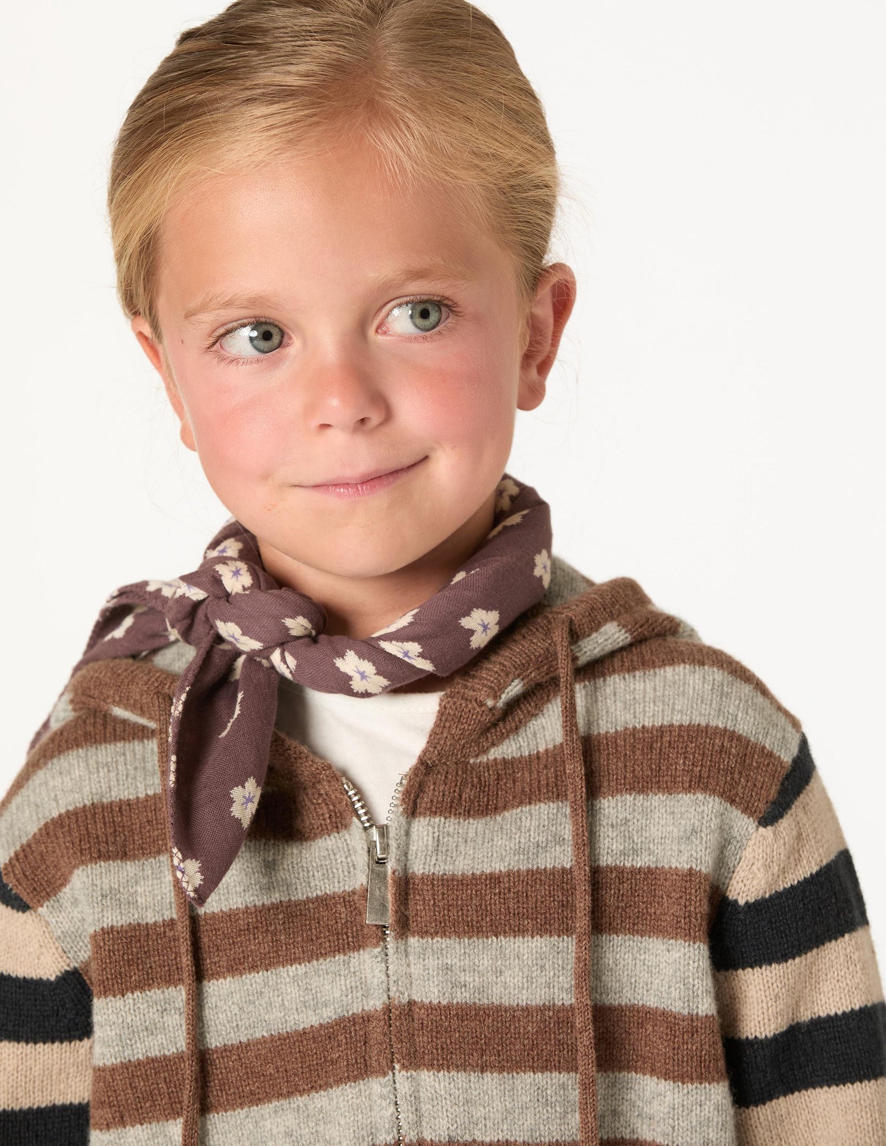 CHAQUETA PUNTO RAYA BROWN