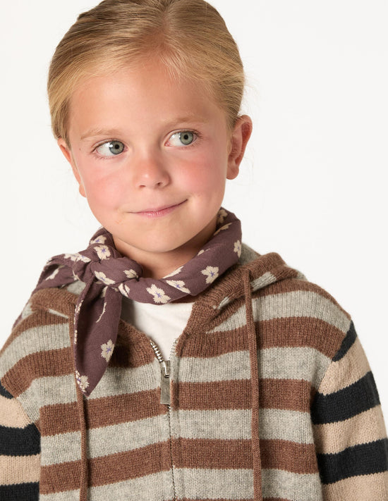 CHAQUETA PUNTO RAYA BROWN