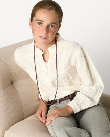 CAMISA JARETAS LACE ECRU