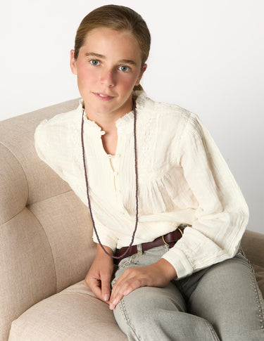 CAMISA JARETAS LACE ECRU