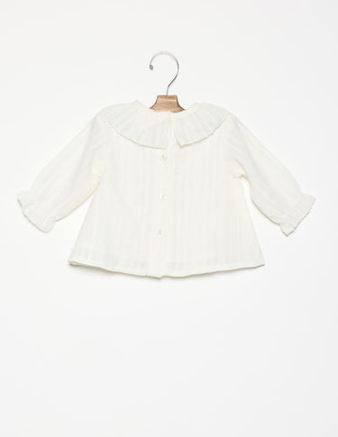 CAMISA CUELLO BEBE LACE ECRU