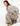 EMBROIDERED FLOWER TROUSERS LIGHT GREY