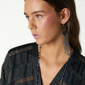 Anthracite Herringbone Ladder Stitch Shirt