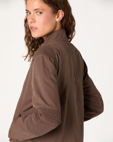 CHAQUETA CREMALLERA CHOCOLATE