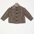 CHAQUETA CUELLO MAO CUADRO BARK