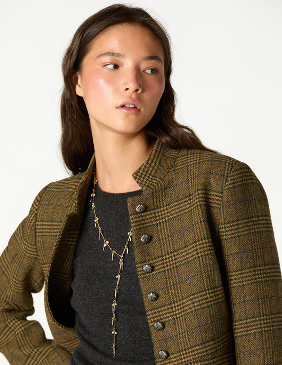 BLAZER AUSTRIACA CUADROS VERDE